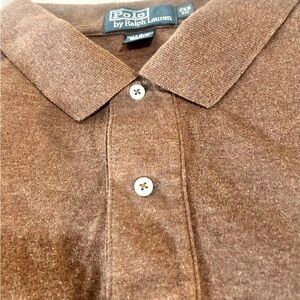Polo by Ralph Lauren Brown Terry Short Sleeve Polo Shirt